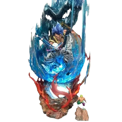 Figurine Dragon Ball 30cm – Gogeta 3 Têtes + LED