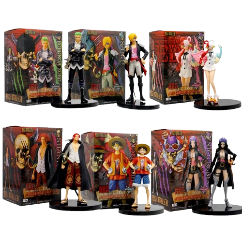 Figurine One Piece Film Red – Luffy Zoro Nami Sanji Uta Robin Modèle PVC
