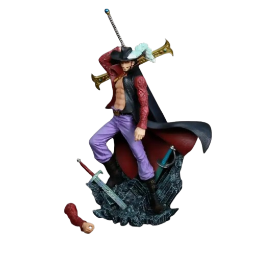 Figurines une pièce en Pvc, 28CM, œil d'aigle, Dracule Mihawk,