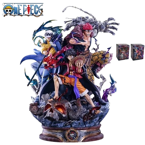 Figurine Anime One Piece 23cm – Luffy & Law – Décoration & Collection