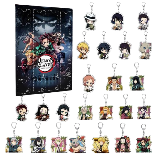 Calendrier de l’Avent Demon Slayer – 24 Surprises + Sac à Dos + Porte-Clés